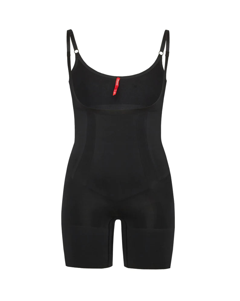 Open-Bust Mid-Thigh Bodysuit