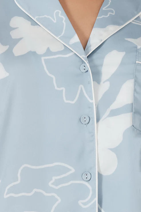 Elina Silky Satin  Pyjama Set