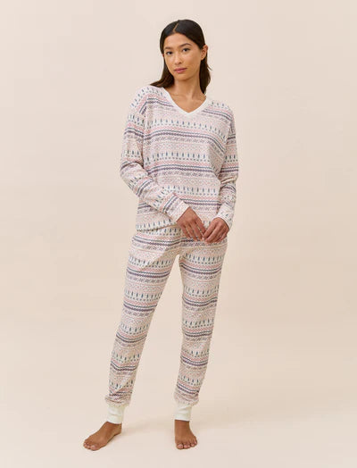 Fairisle Waffle LS Top and Jogger