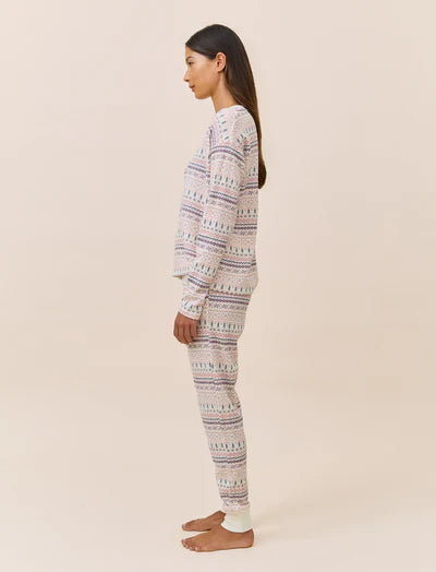 Fairisle Waffle LS Top and Jogger