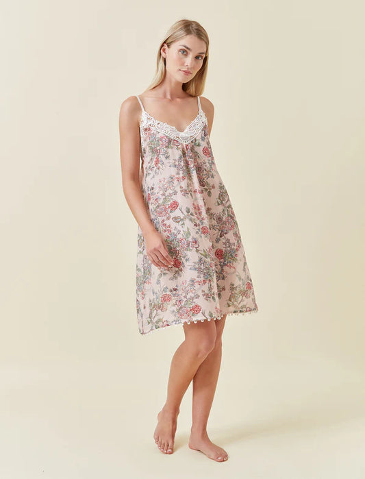 Layla Lace Front Midi Nightie