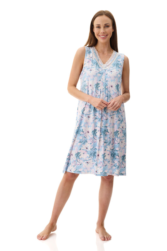 Amelia Sleeveless Short Nightie