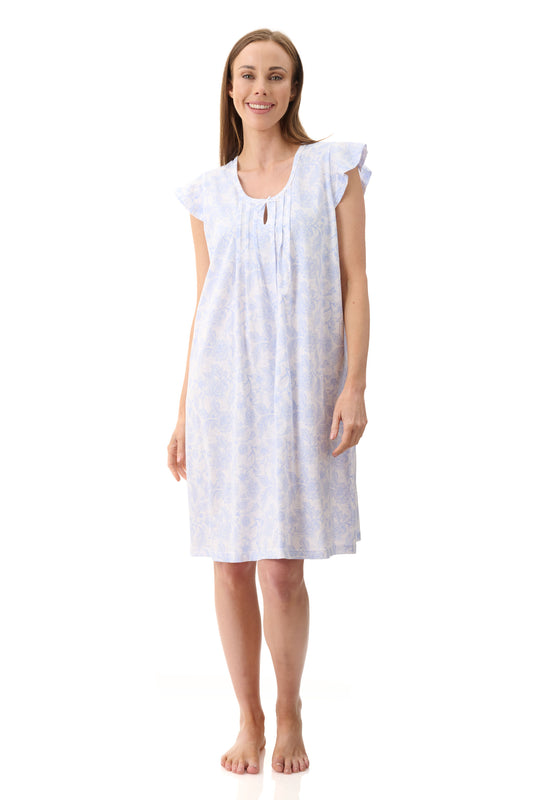 Wesley Flutter Sleeve Short Nightie