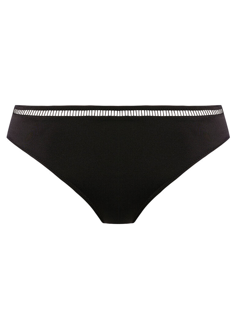East Hampton Black Mid Rise Bikini Brief
