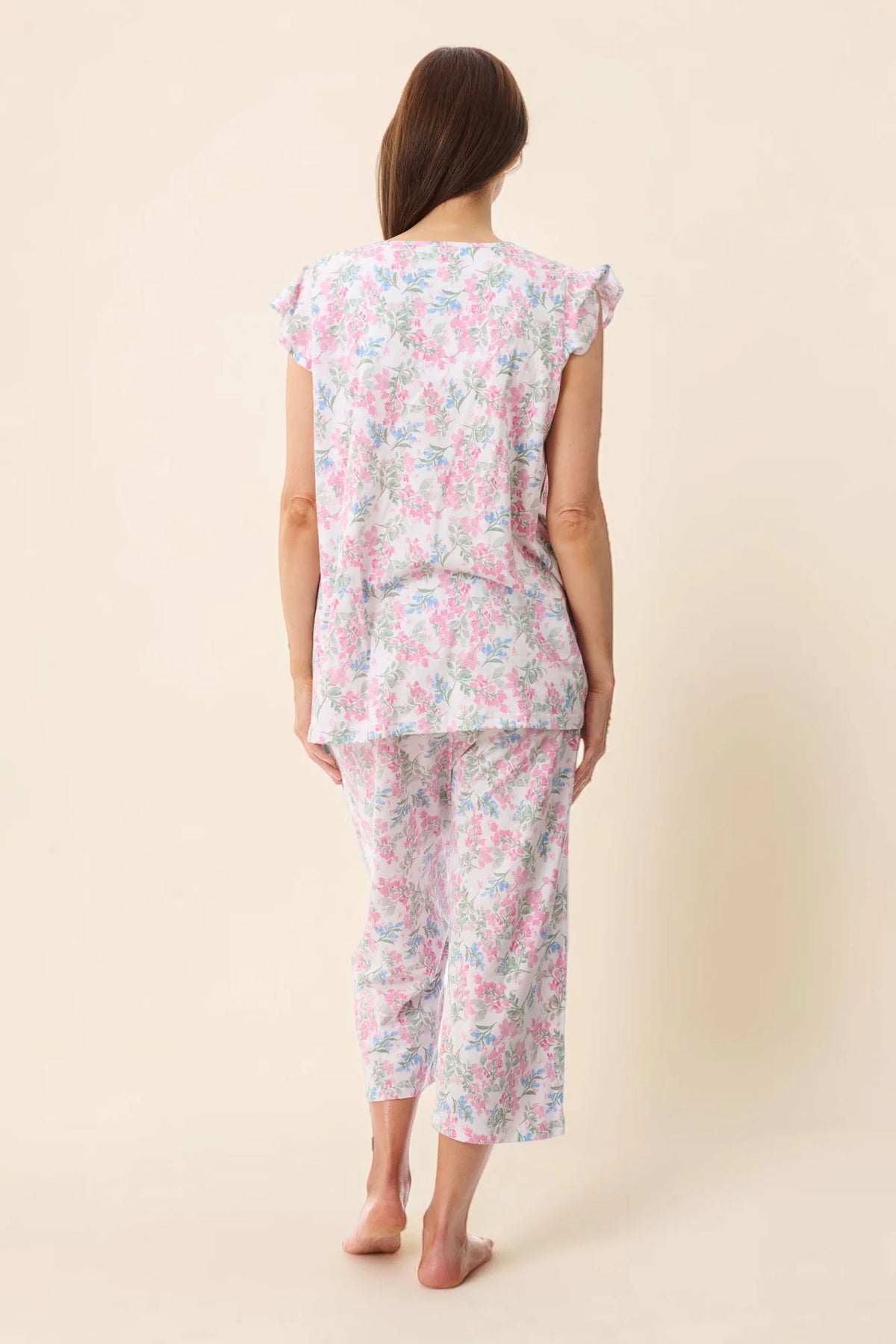 Arosa Flutter Sleeve Capri Pyjama