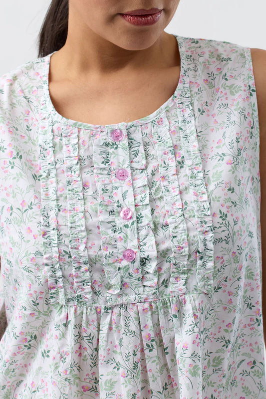 Shrank Pansies Sleeveless Nightie