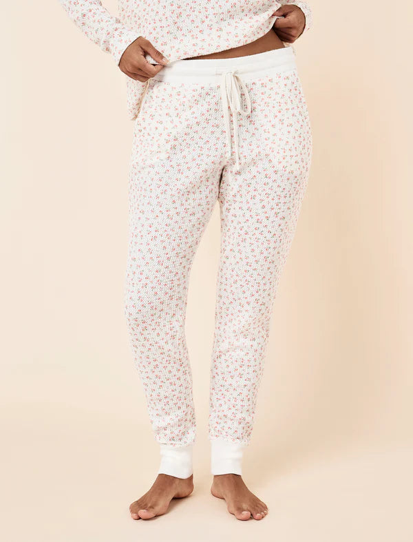 Super Soft Waffle V-Neck Top and Jogger