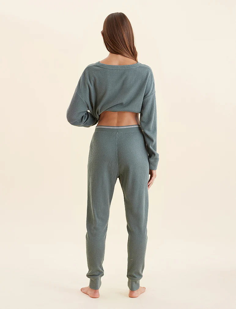 Soft Waffle Elastic Jogger