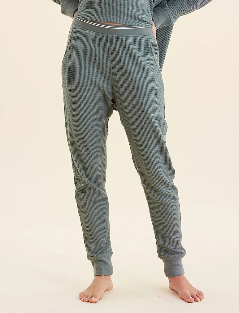 Soft Waffle Elastic Jogger