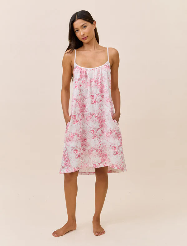 Toile De Jouy Strappy Nightie