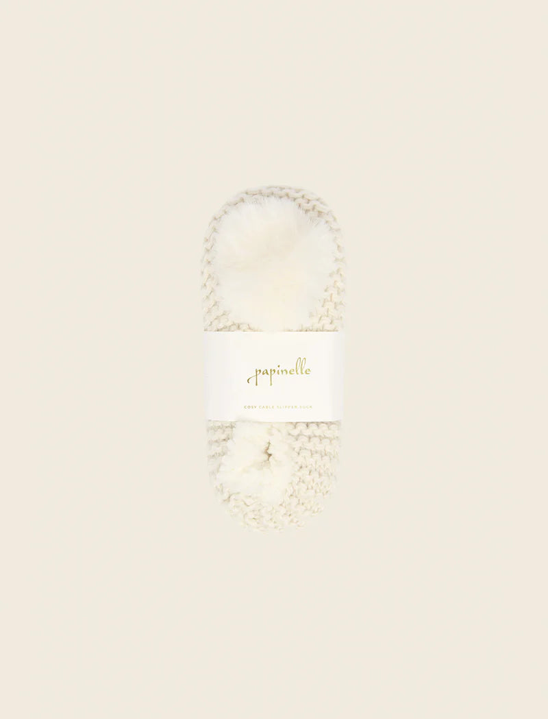 Cosy Cable Slipper Sock