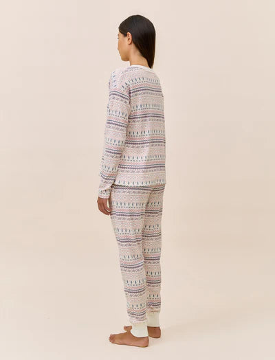 Fairisle Waffle LS Top and Jogger