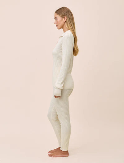 Colette Cosy Cotton Silk Rib LS Top