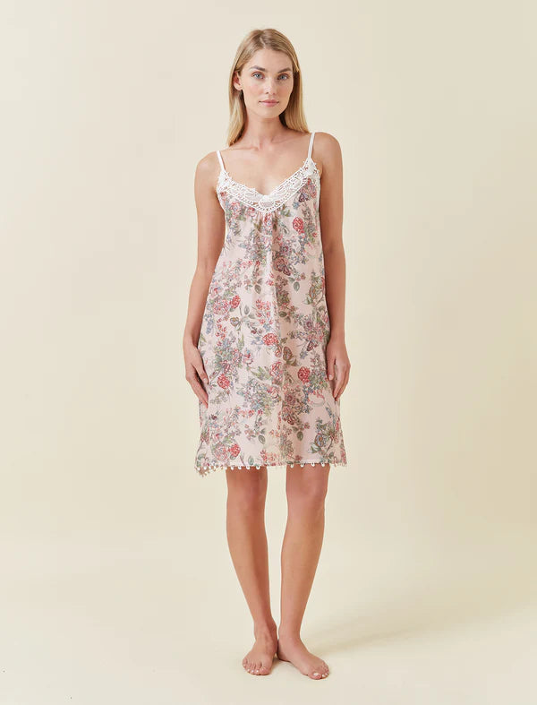 Layla Lace Front Midi Nightie