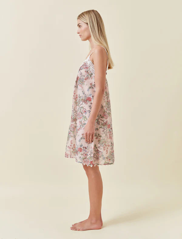 Layla Lace Front Midi Nightie