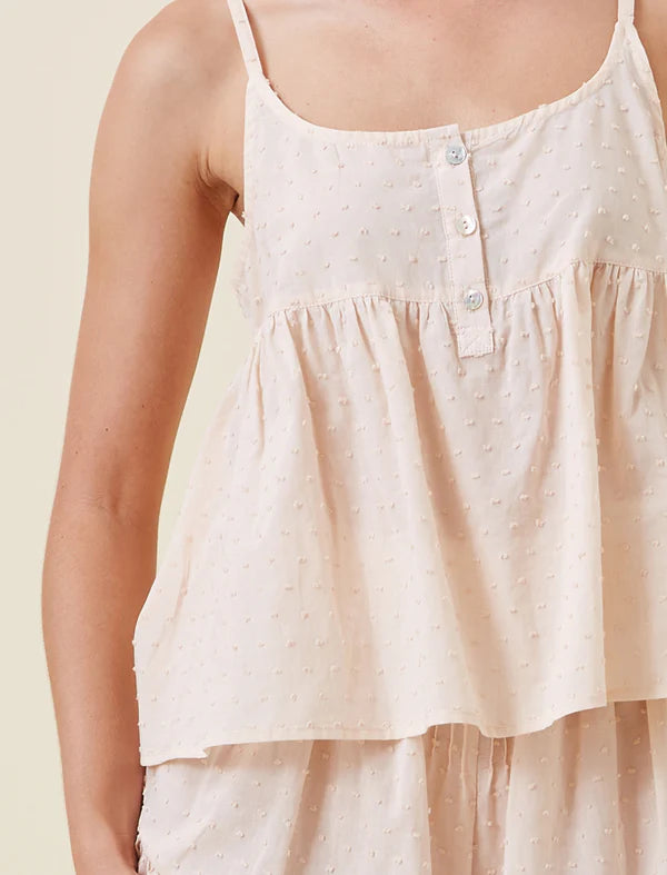 Swiss Dot Cami Boxer PJ Set