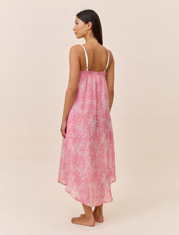 Cheri Blossom Lace Front Maxi Nightie
