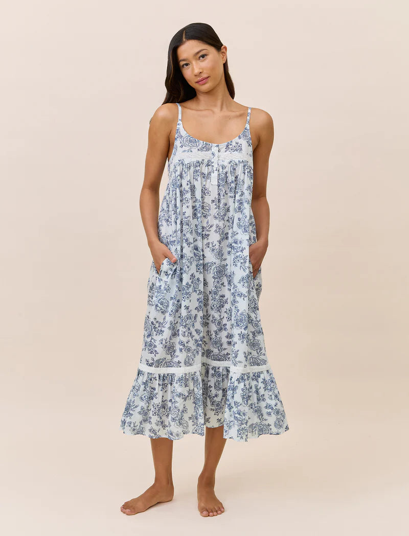 Nostalgia Strappy Lace Trim Nightie