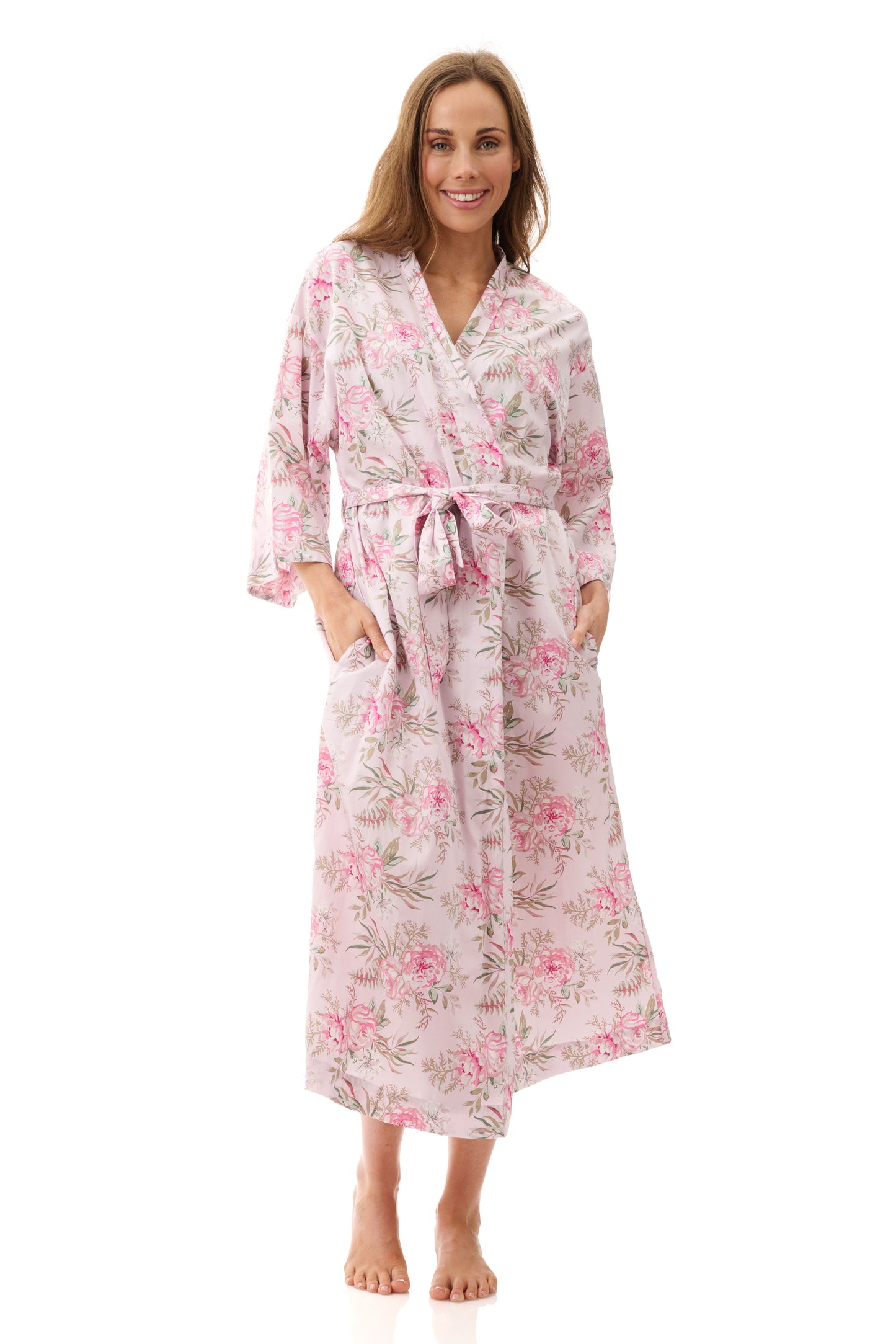 Lauren Mid Length Cotton Robe