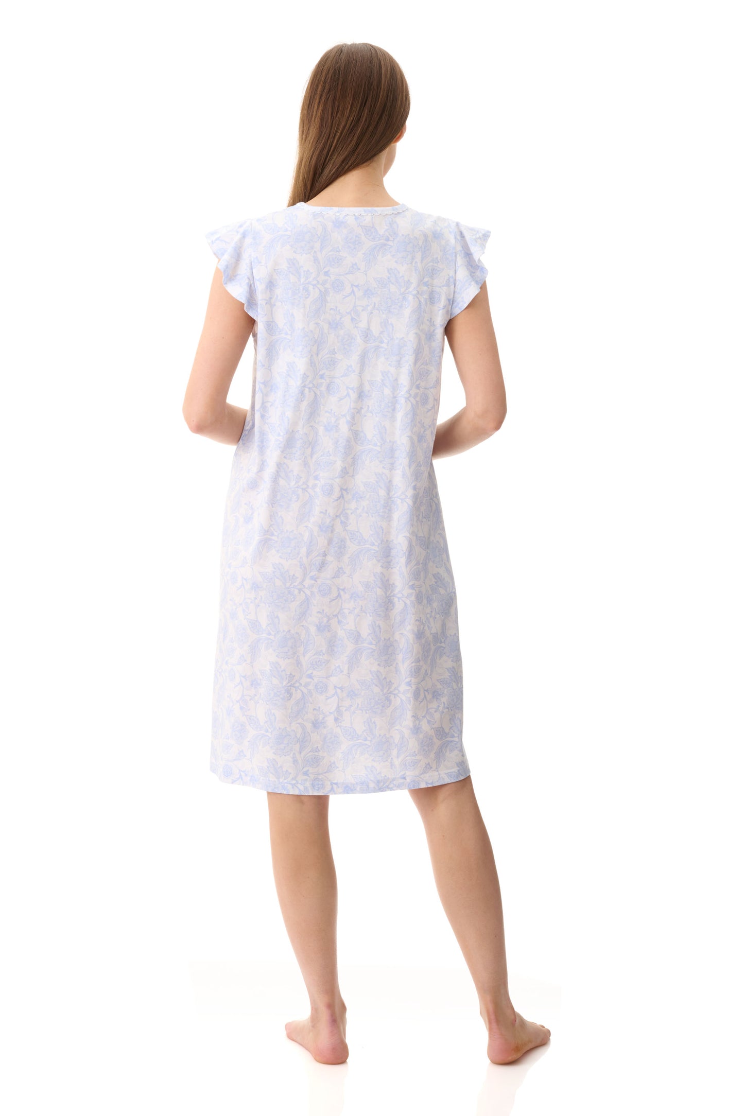 Wesley Flutter Sleeve Short Nightie