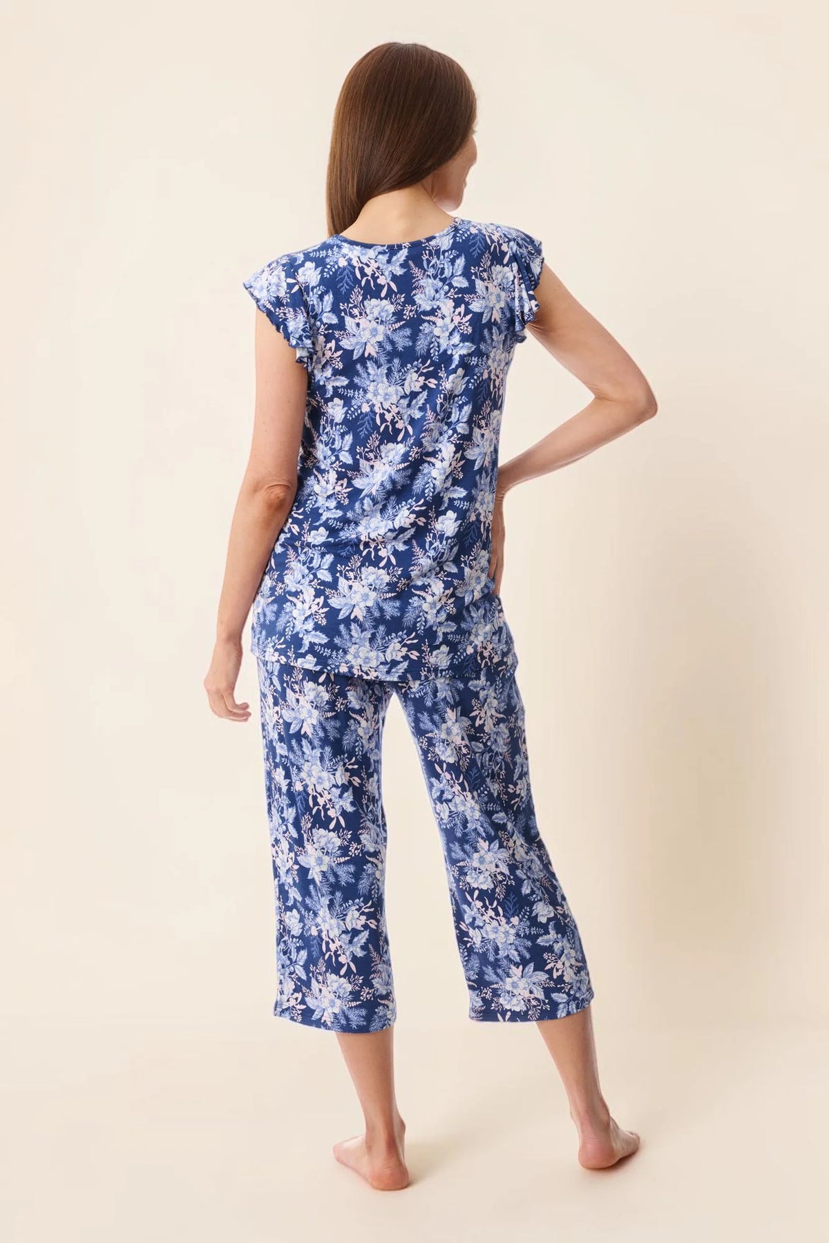 Trieste Flutter Sleeve Capri Pyjama
