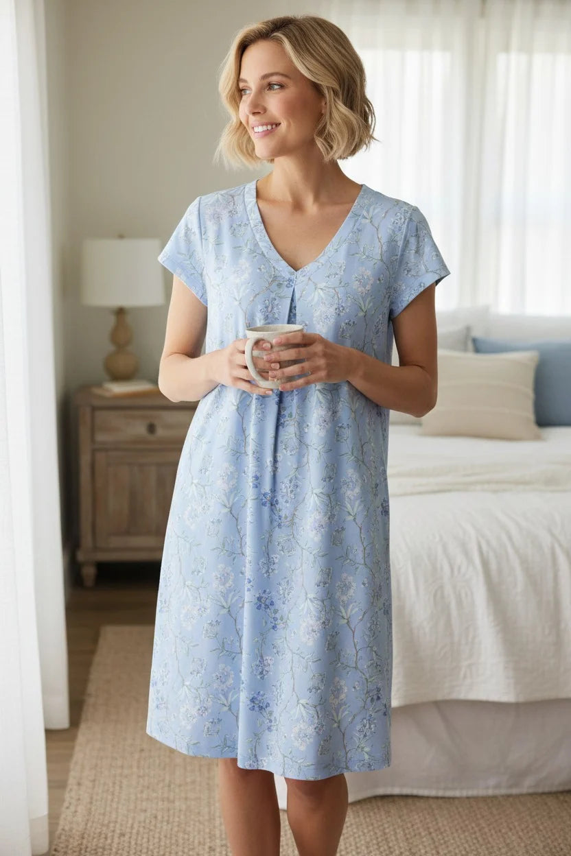 Verona Cap Sleeve Short Nightie
