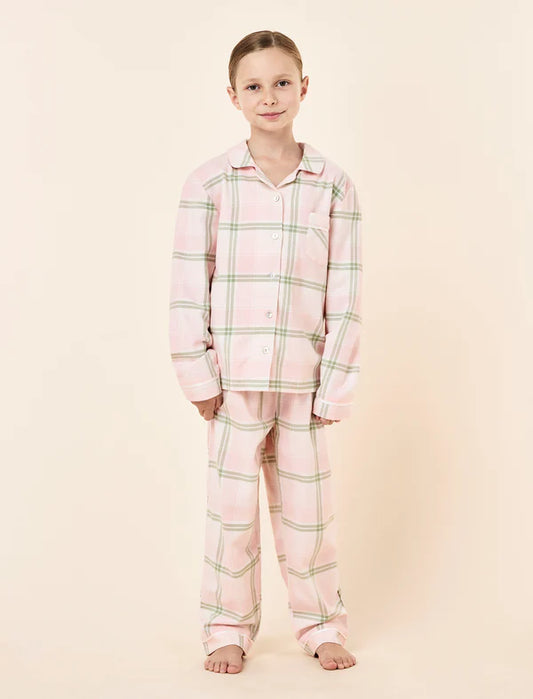 Kids Comfy Plaid Pj Set