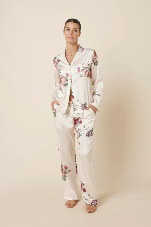 Ruby Floral Satin Pjyama