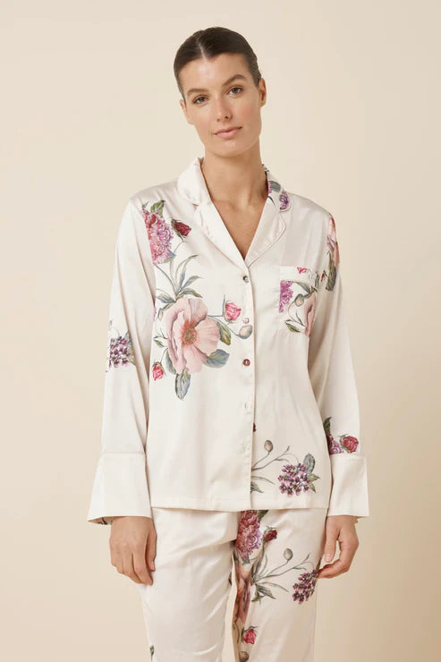 Ruby Floral Satin Pjyama
