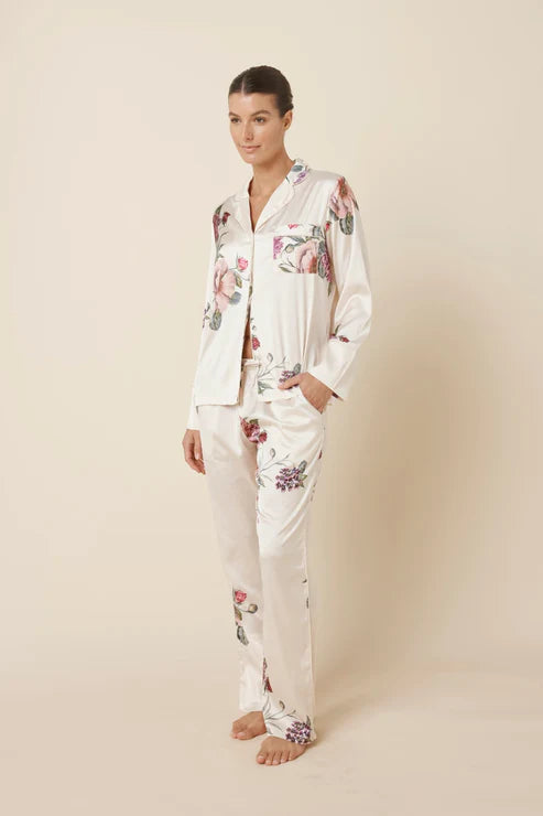 Ruby Floral Satin Pjyama