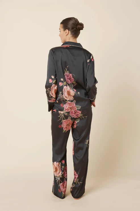 Ruby Floral Satin Pjyama