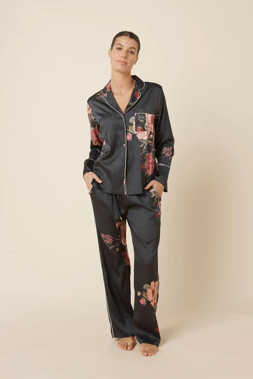 Ruby Floral Satin Pjyama