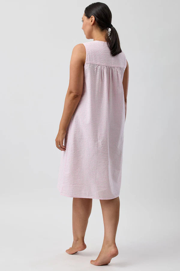Shrank Check Sleeveless Nightie