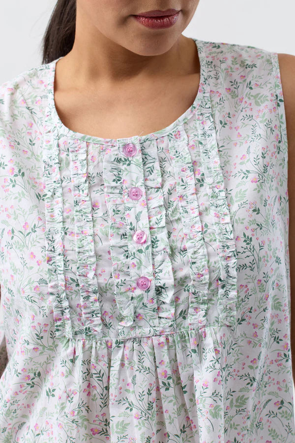 Shrank Pansies Sleeveless Nightie