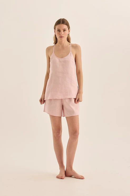 Sofia Linen Cami Short Set