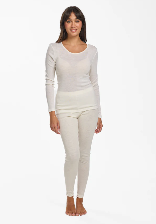Pure Merino Wool Long Sleeve Top