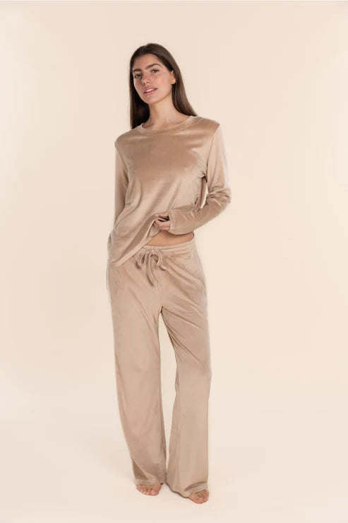 Thea Velour Long Lounge Set