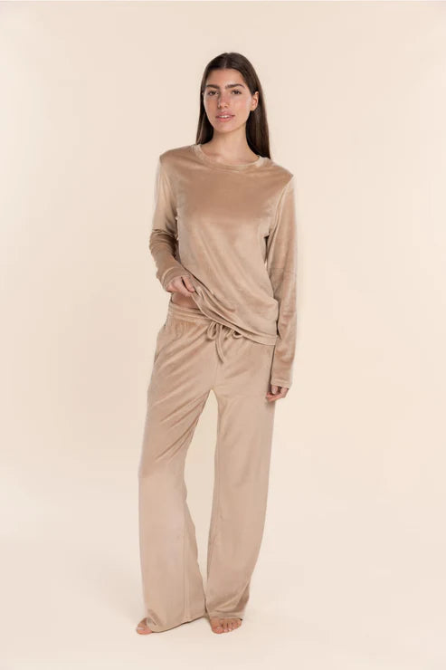 Thea Velour Long Lounge Set