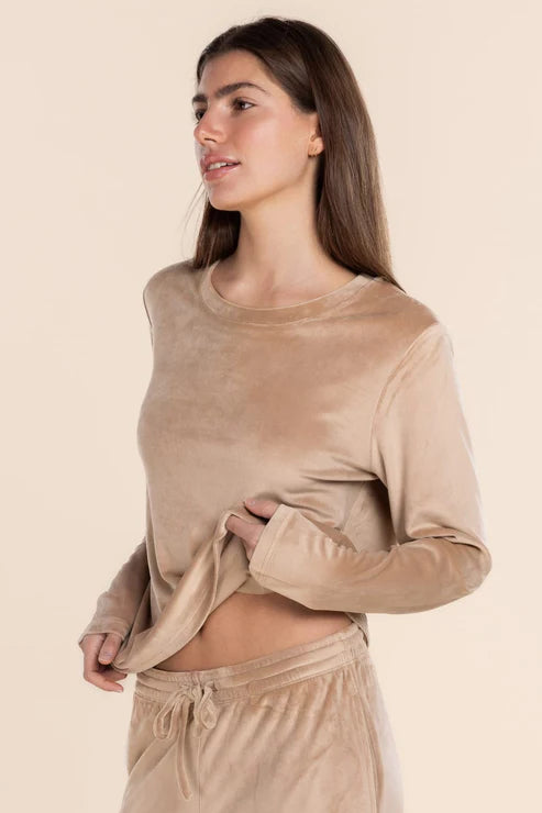 Thea Velour Long Lounge Set