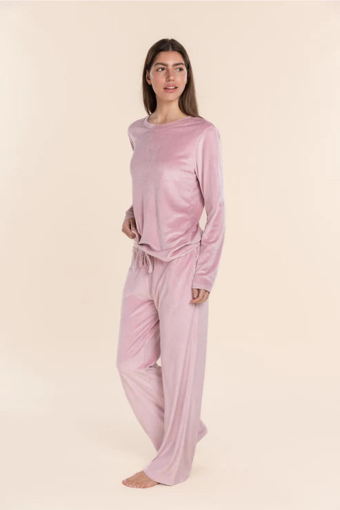 Thea Velour Long Lounge Set