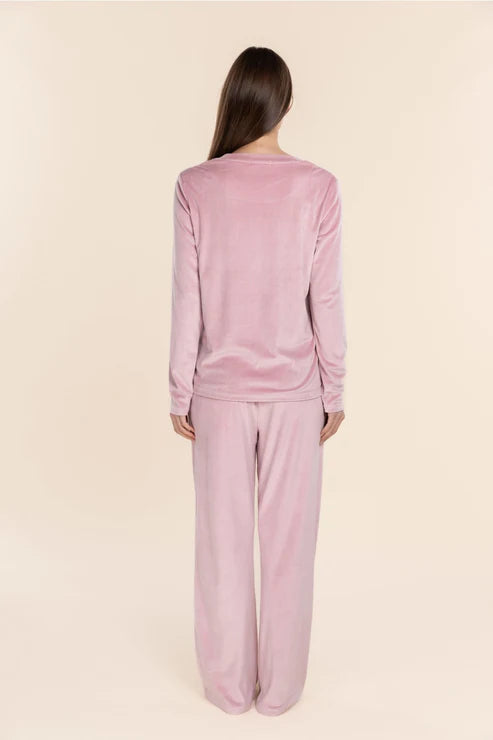 Thea Velour Long Lounge Set